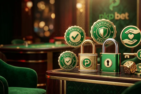 Visão geral de uma mesa de Blackjack com jogadores e cartas, representando a ação no cassino pkp bet.