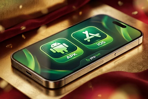 Ícone de celular com símbolo de jogo, representando a conveniência do aplicativo pkp bet